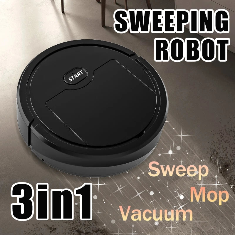 New Smart Sweeping Robot 3-in-1 Rechargeable Vacuum Cleaner Silent