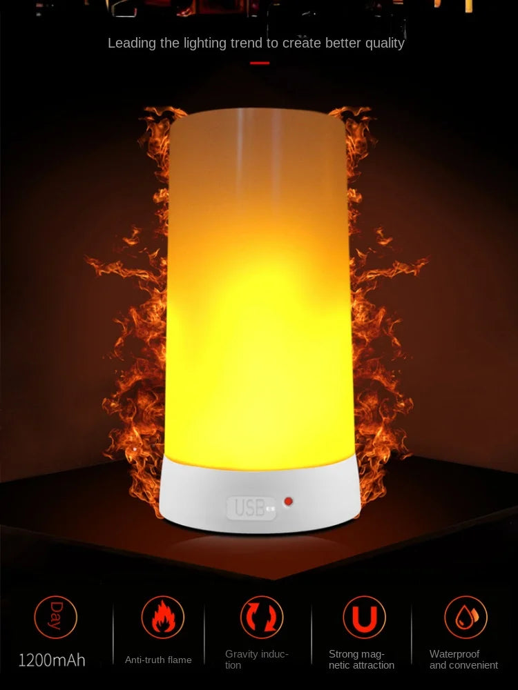 LED Flame Lamps for Room Simulated Flame Night Lights Lava Lamps Indoor