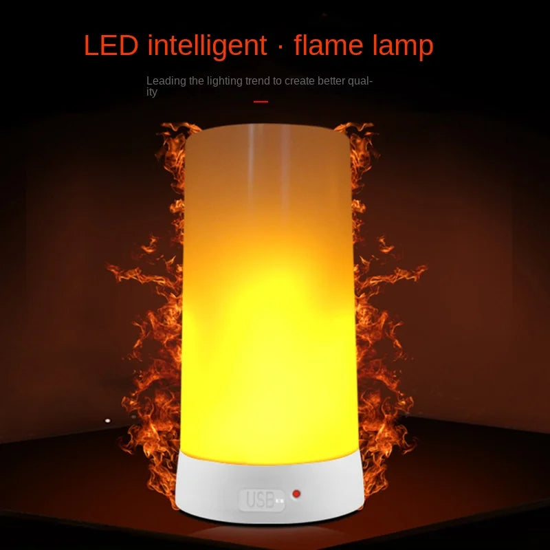 LED Flame Lamps for Room Simulated Flame Night Lights Lava Lamps Indoor